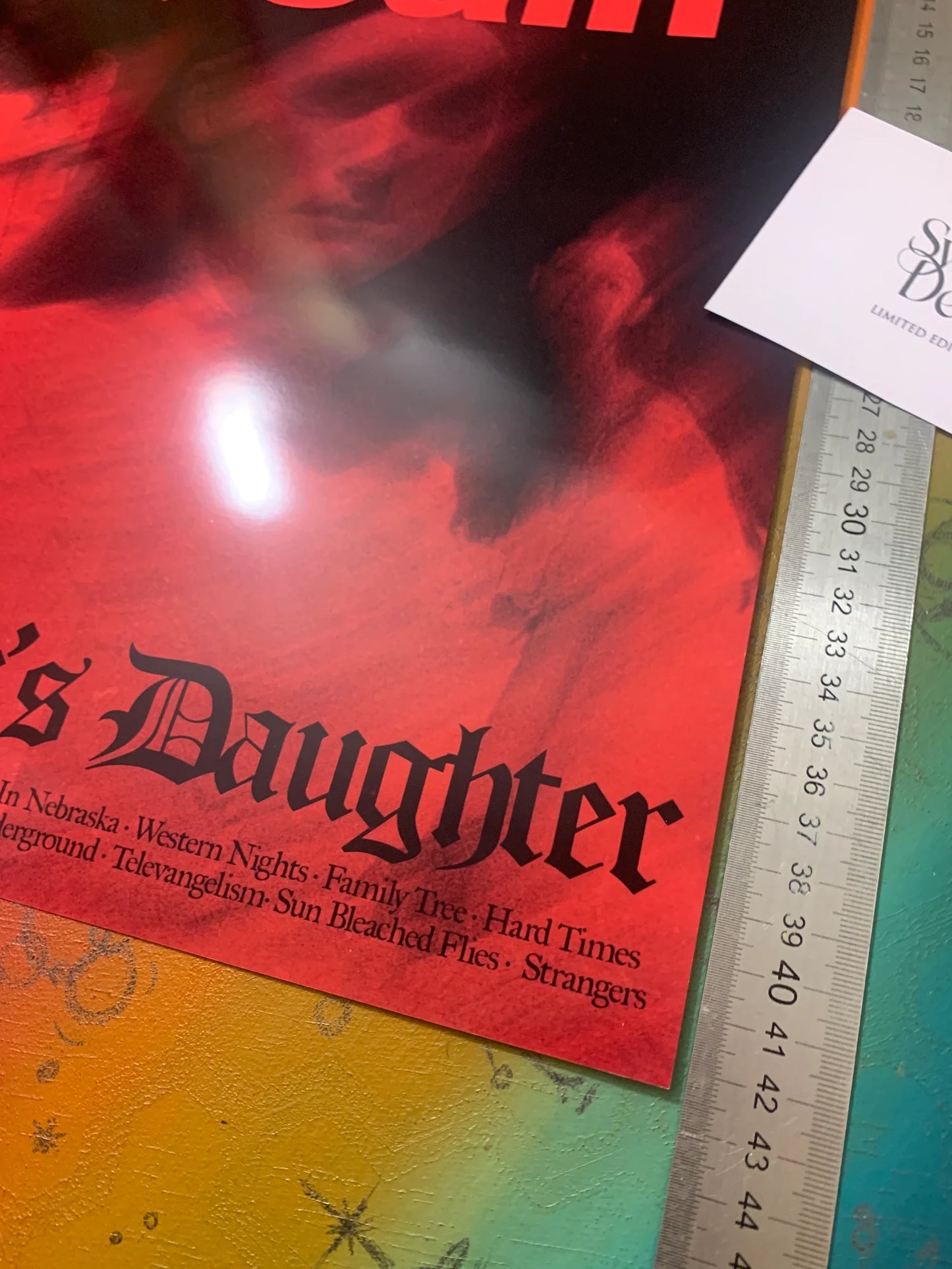 ETHEL CAIN - PREACHERS DAUGHTER RED - Symbios Design - Rare Glossy Print