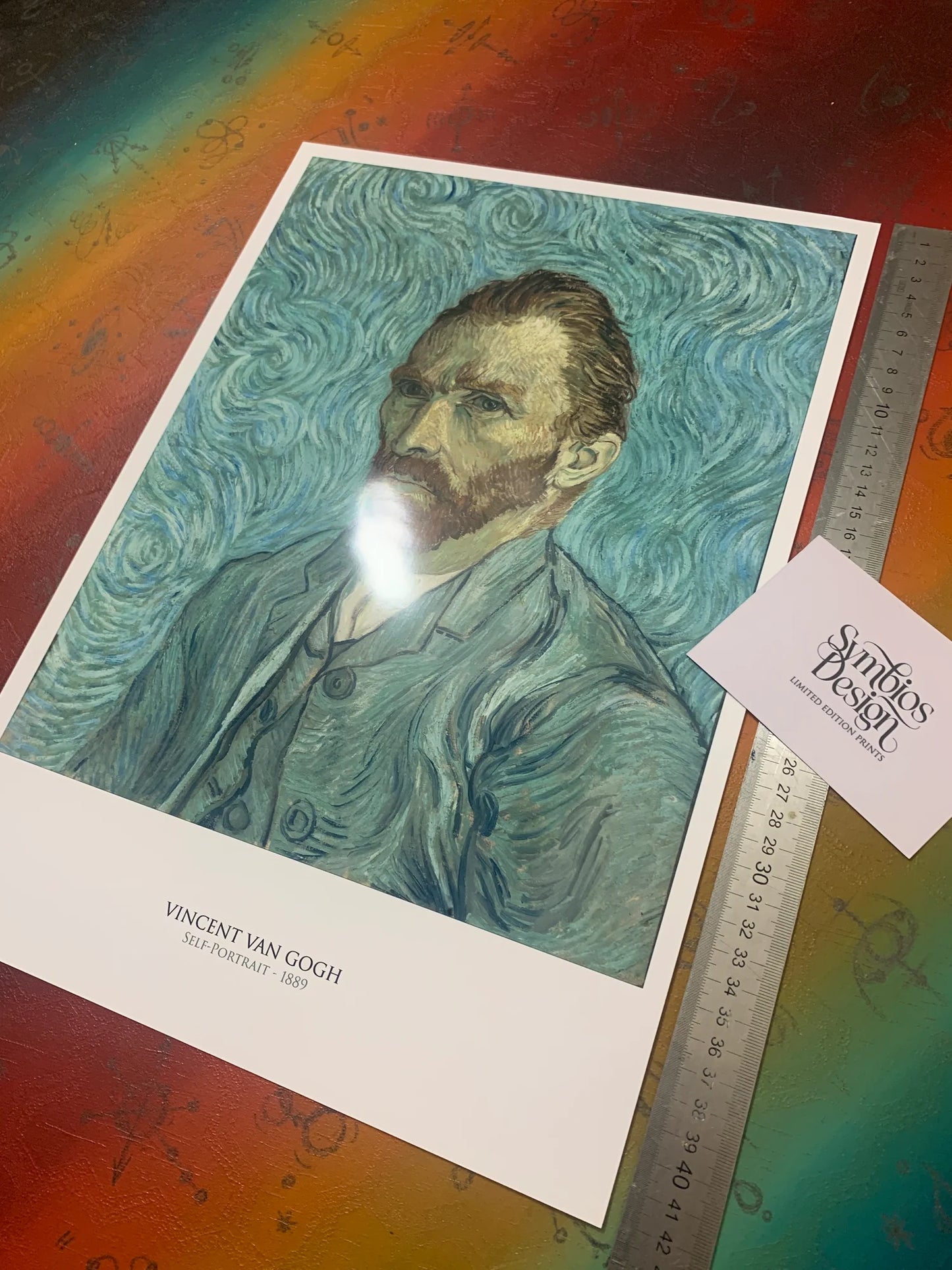 VINCENT VAN GOGH - SELF PORTRAIT - Symbios Design - Rare Glossy Print