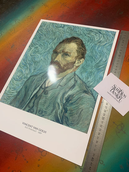 VINCENT VAN GOGH - SELF PORTRAIT - Symbios Design - Rare Glossy Print