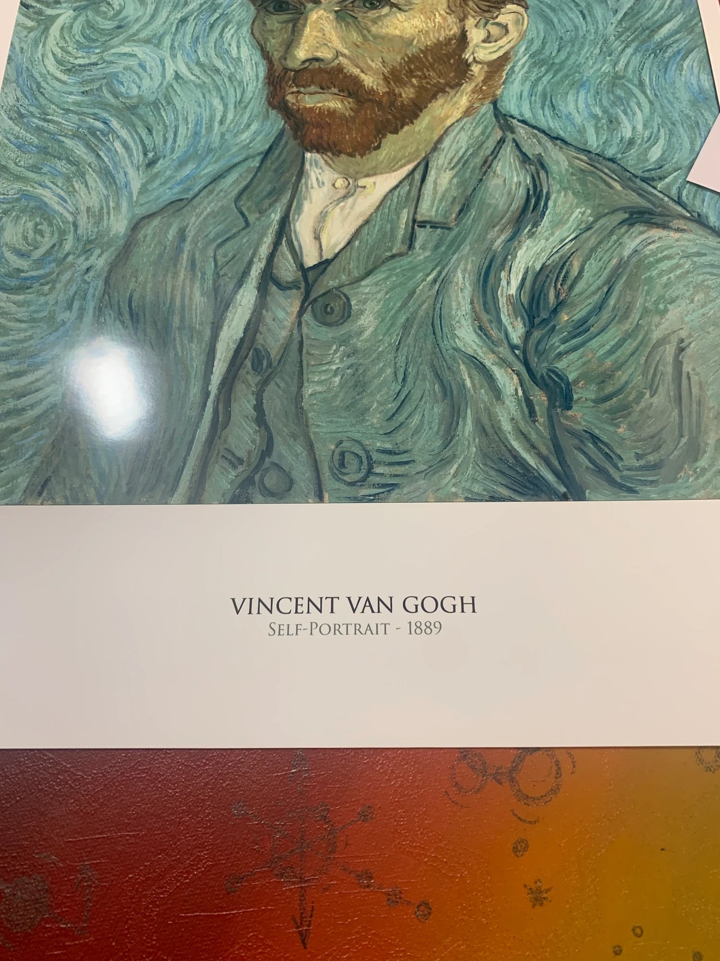 VINCENT VAN GOGH - SELF PORTRAIT - Symbios Design - Rare Glossy Print