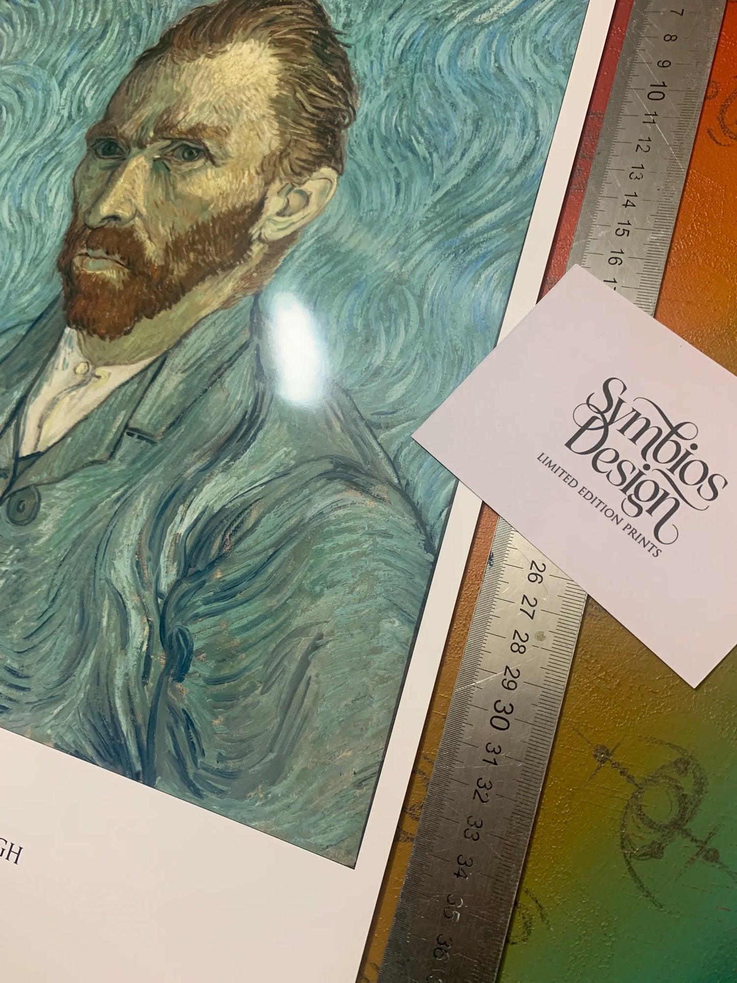 VINCENT VAN GOGH - SELF PORTRAIT - Symbios Design - Rare Glossy Print