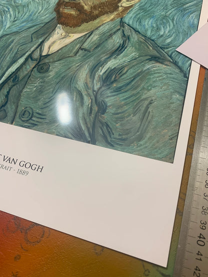 VINCENT VAN GOGH - SELF PORTRAIT - Symbios Design - Rare Glossy Print
