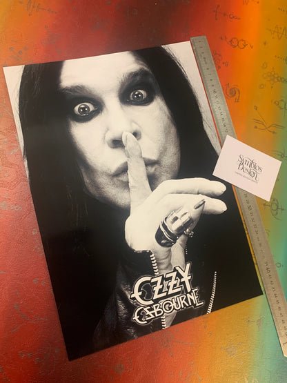 OZZY OSBOURNE - PORTRAIT - Symbios Design - Rare Glossy Print