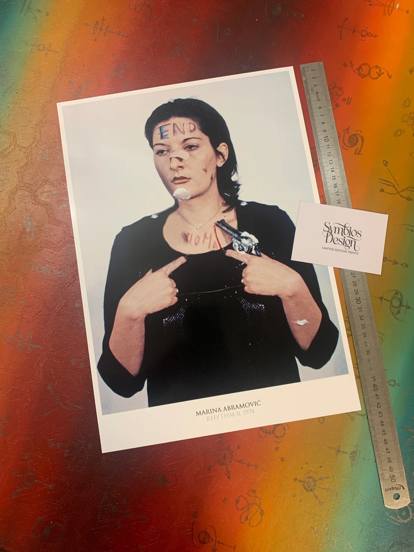 MARINA ABRAMOVIC - RHYTHM 0 -Symbios Design - Rare Glossy Print
