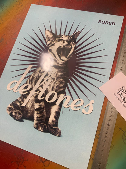 DEFTONES - KITTY - BORED - Symbios Design - Rare Glossy Print