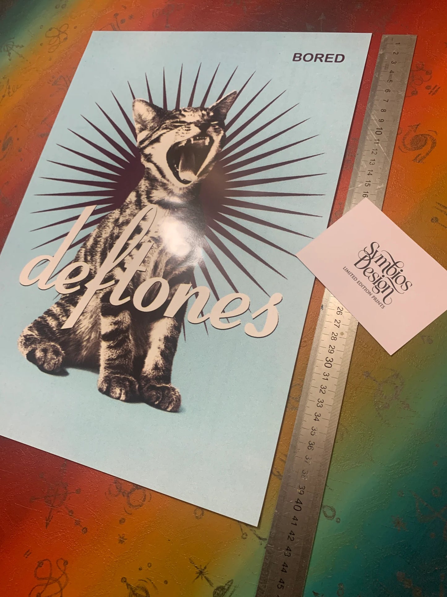 DEFTONES - KITTY - BORED - Symbios Design - Rare Glossy Print