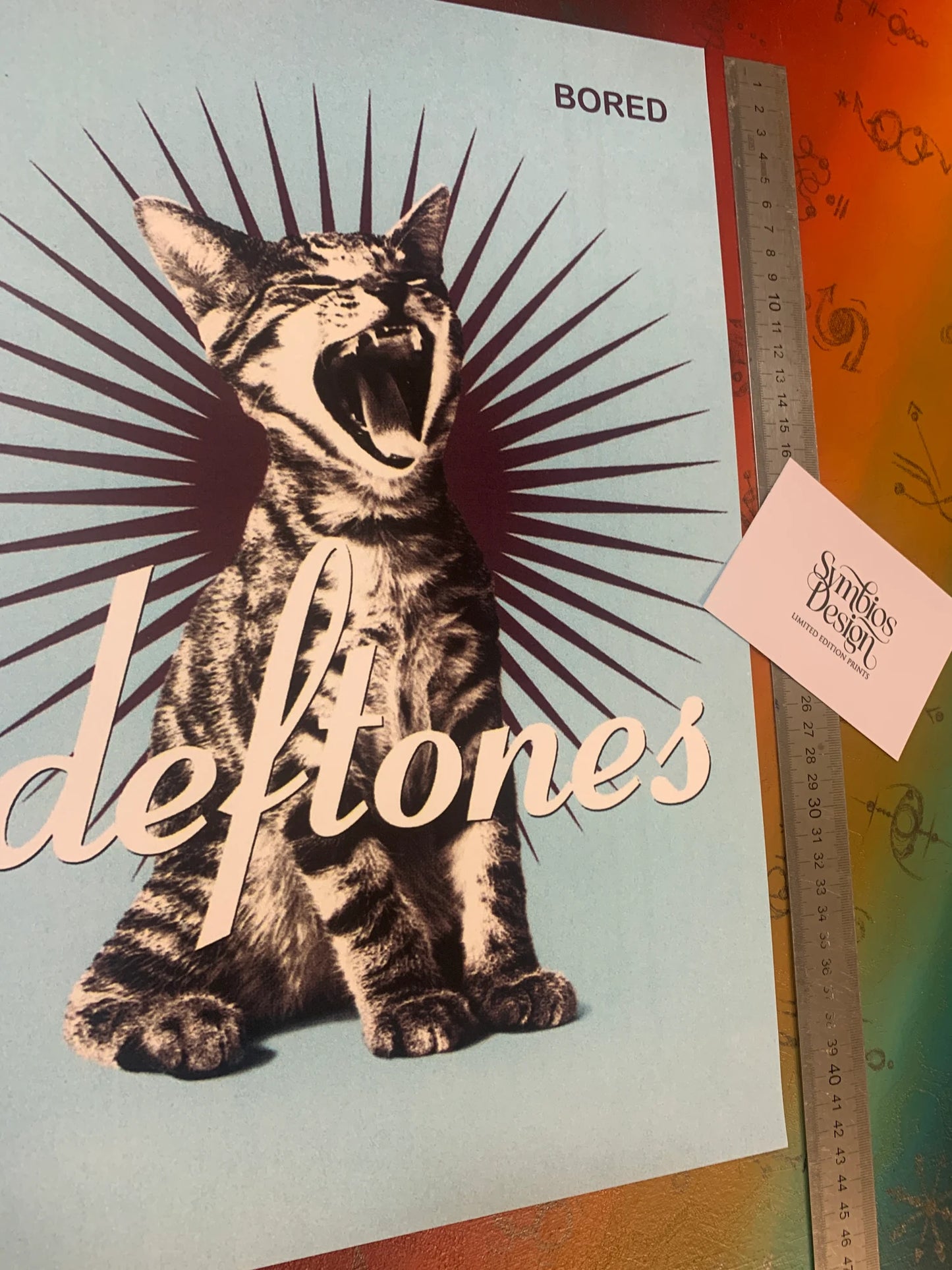 DEFTONES - KITTY - BORED - Symbios Design - Rare Glossy Print
