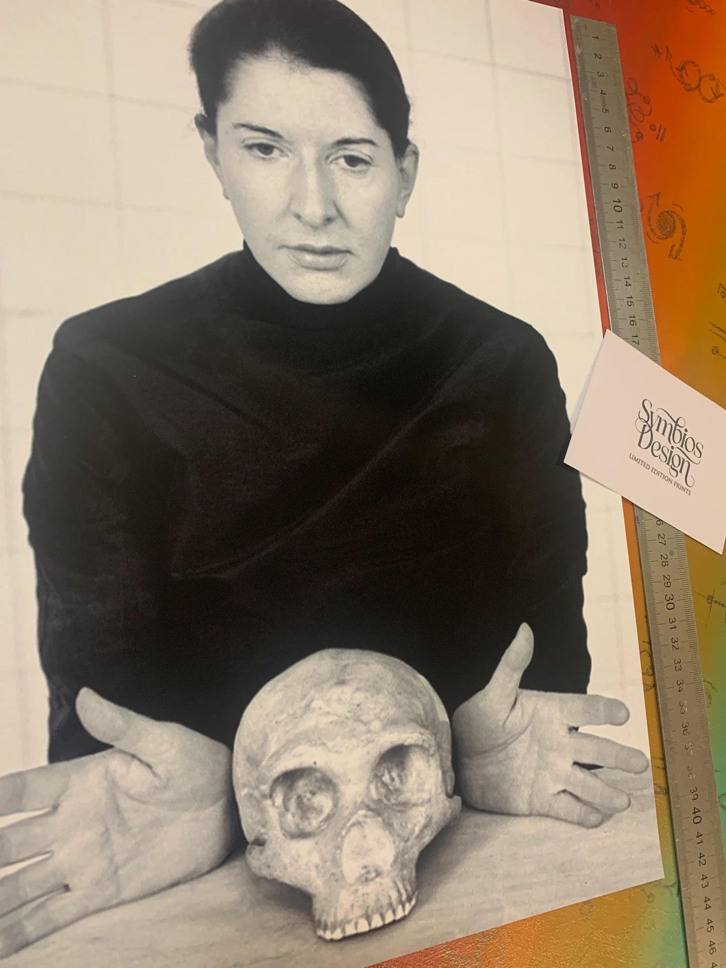 MARINA ABRAMOVIC - Symbios Design - Rare Glossy Print