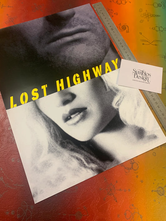 DAVID LYNCH - LOST HIGHWAY - Symbios Design - Rare Glossy Print