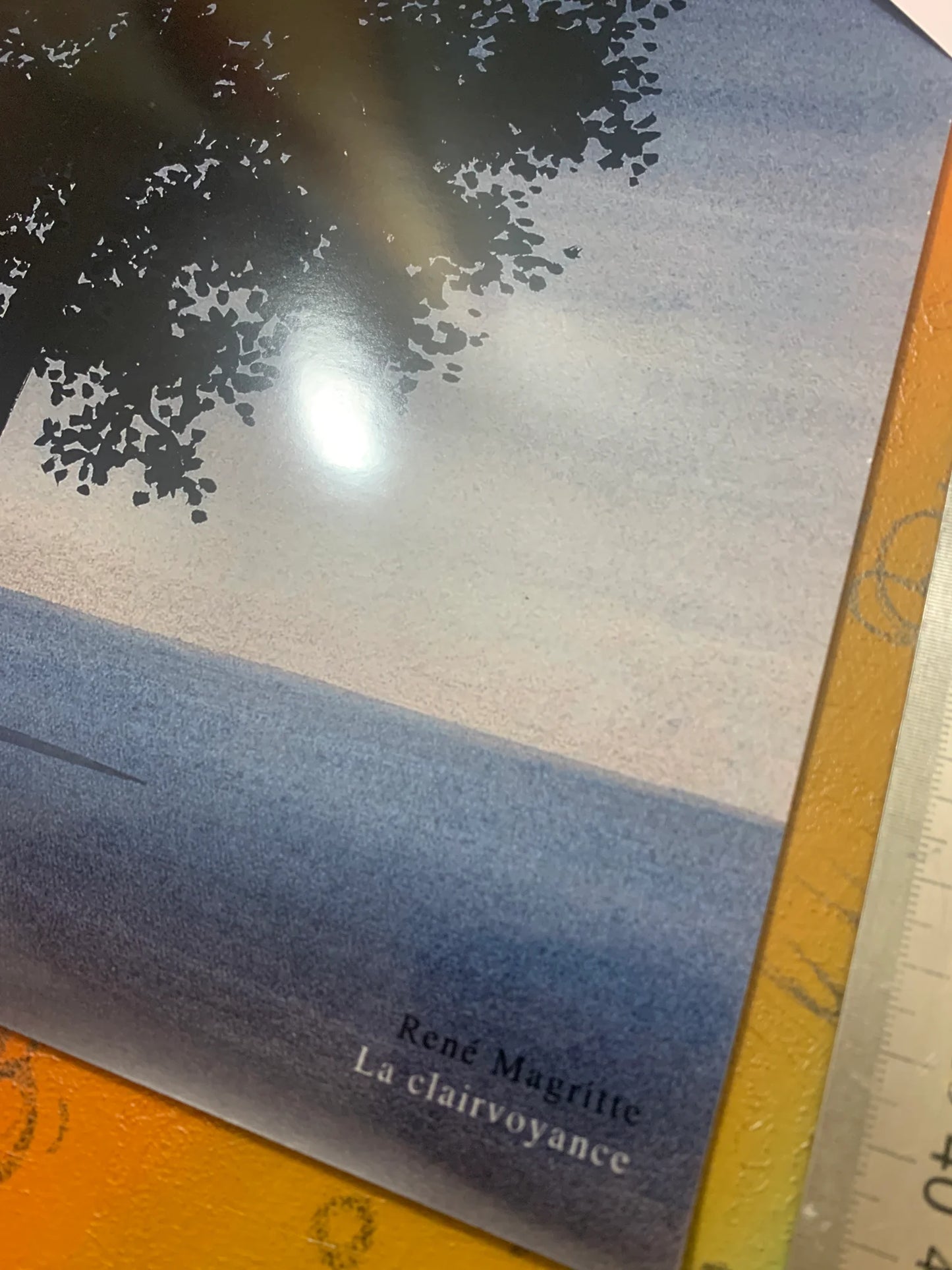 MAGRITTE - LA CLAIRVOYANCE - Symbios Design - Rare Glossy Print