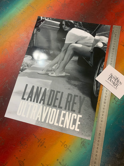 LANA DEL REY - ULTRAVIOLENCE - Symbios Design - Rare Glossy Print