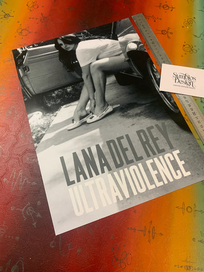 LANA DEL REY - ULTRAVIOLENCE - Symbios Design - Rare Glossy Print