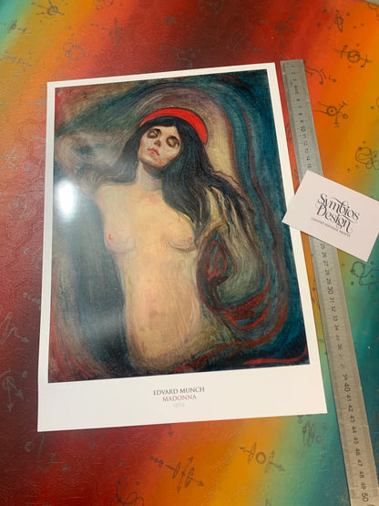 EDVARD MUNCH - MADONNA - Symbios Design - Rare Glossy Print