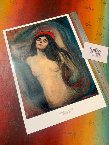 EDVARD MUNCH - MADONNA - Symbios Design - Rare Glossy Print