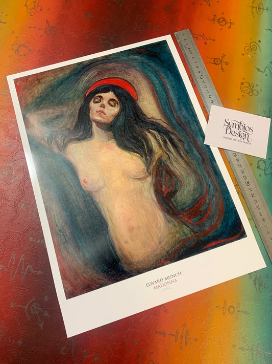 EDVARD MUNCH - MADONNA - SYMBIOS DESIGN - AFFICHE RARE IMPRESSION PHOTO