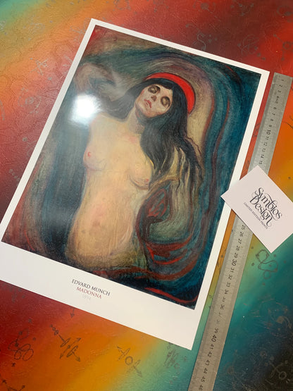 EDVARD MUNCH - MADONNA - Symbios Design - Rare Glossy Print