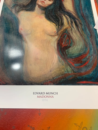 EDVARD MUNCH - MADONNA - Symbios Design - Rare Glossy Print