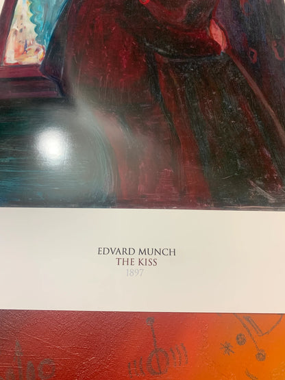 EDVARD MUNCH - THE KISS - Symbios Design - Rare Glossy Print