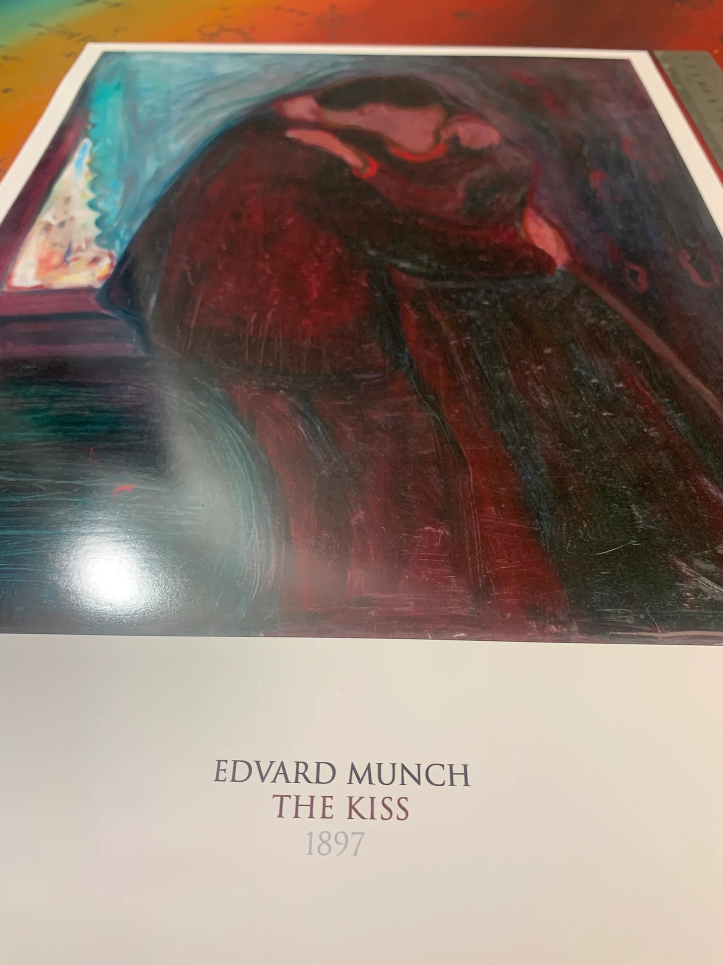 EDVARD MUNCH - THE KISS - Symbios Design - Rare Glossy Print