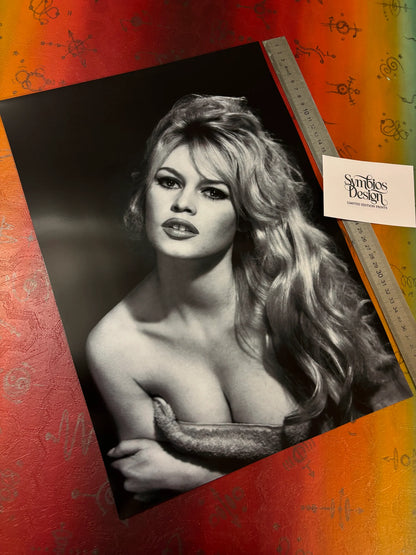 BRIGITTE BARDOT IV - Symbios Design - Rare Glossy Print