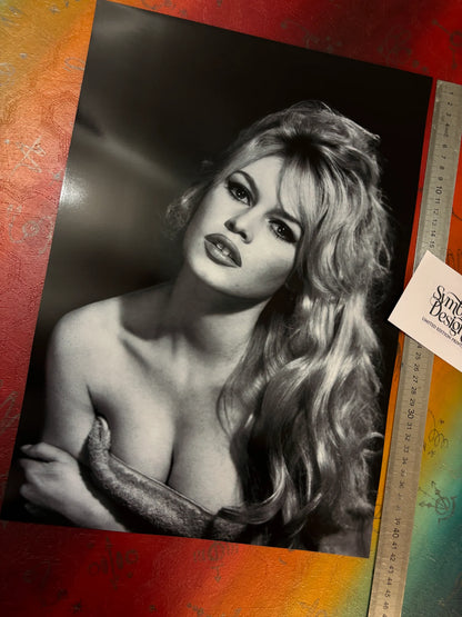BRIGITTE BARDOT IV - Symbios Design - Rare Glossy Print