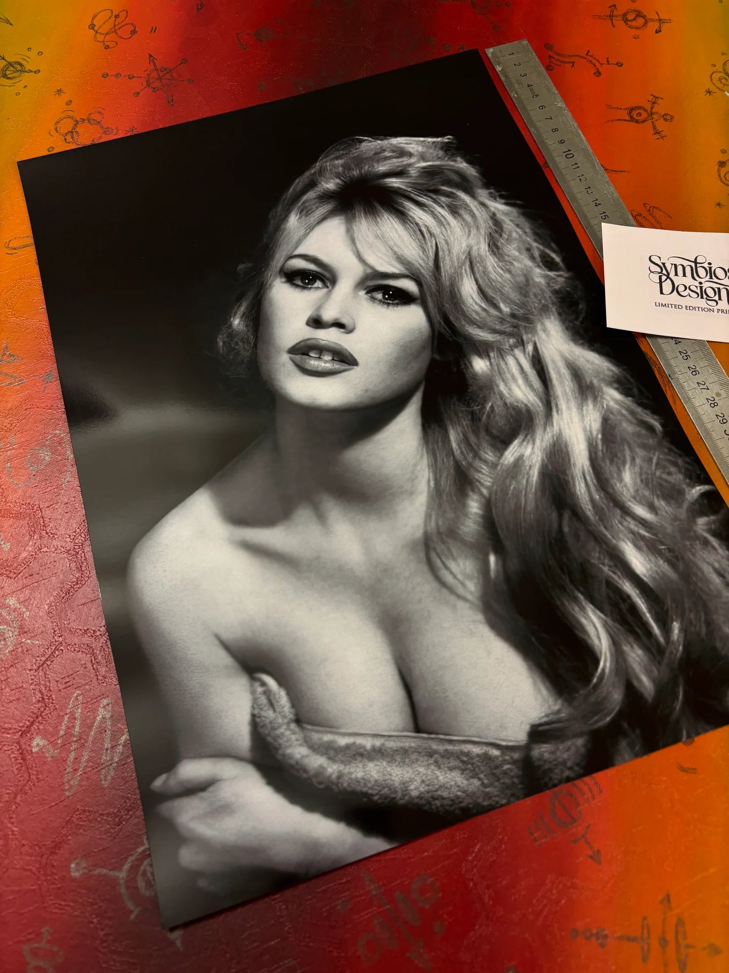 BRIGITTE BARDOT IV - Symbios Design - Rare Glossy Print