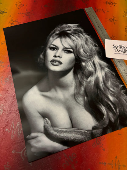 BRIGITTE BARDOT IV - Symbios Design - Rare Glossy Print