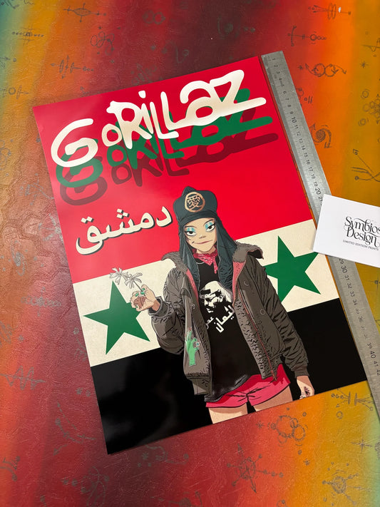 GORILLAZ - DAMASCUS I - Symbios Design - Rare Glossy Print