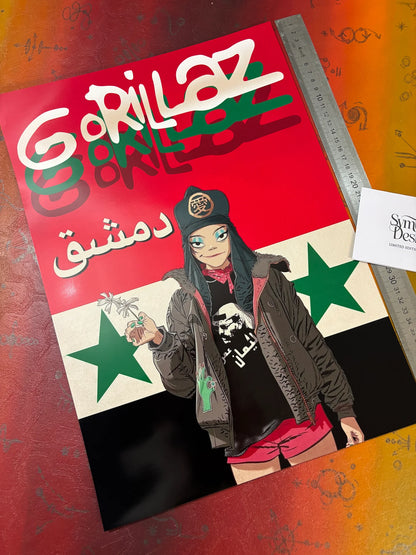 GORILLAZ - DAMASCUS I - Symbios Design - Rare Glossy Print