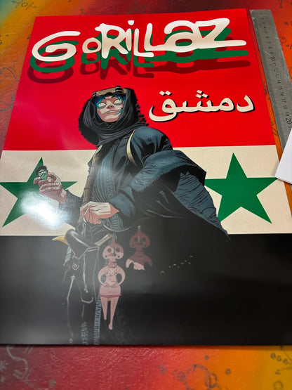 GORILLAZ - DAMASCUS II - Symbios Design - Rare Glossy Print