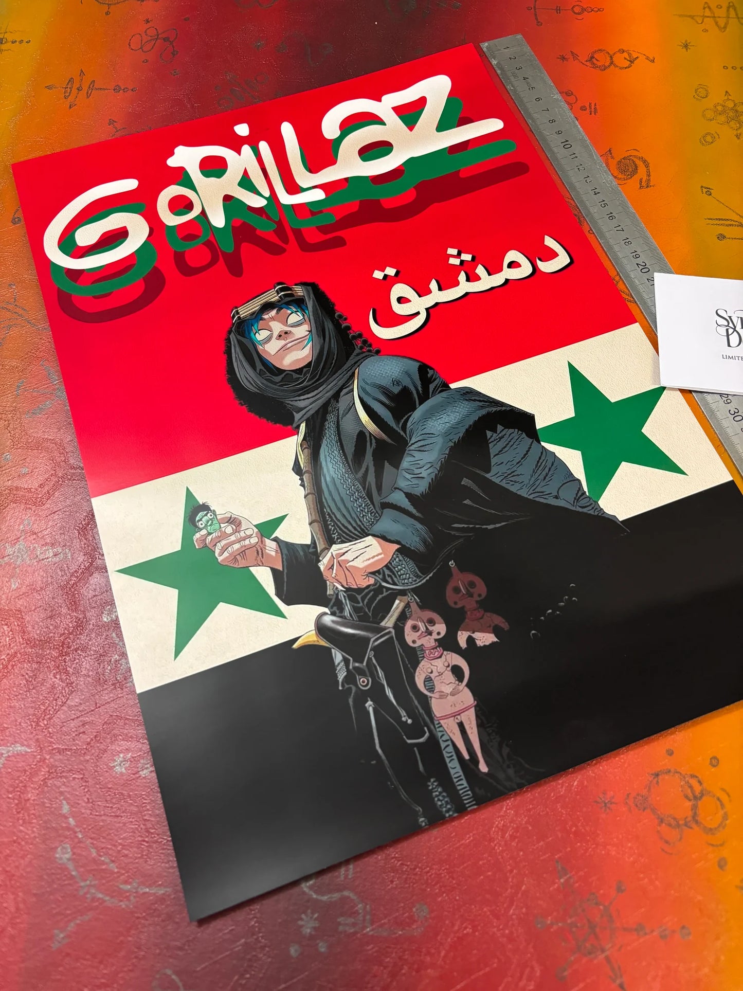 GORILLAZ - DAMASCUS II - Symbios Design - Rare Glossy Print