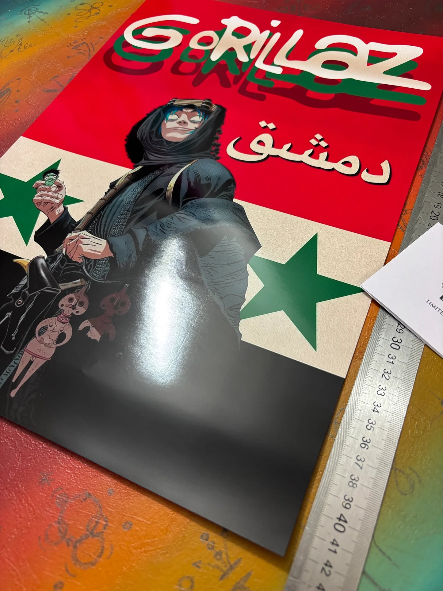 GORILLAZ - DAMASCUS II - Symbios Design - Rare Glossy Print