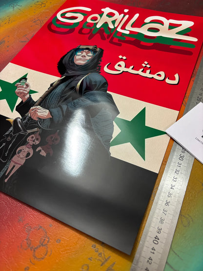 GORILLAZ - DAMASCUS II - Symbios Design - Rare Glossy Print