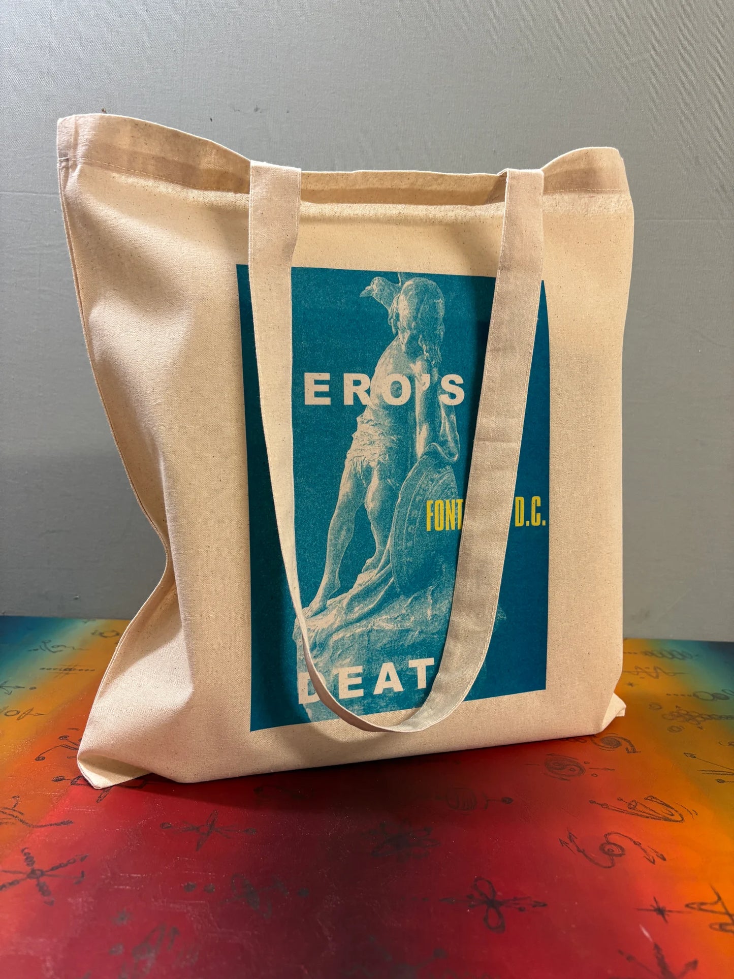 FONTAINES DC - A HEROS DEATH - Tote Bag – Oeko-Tex Certified Cotton Reusable Bag