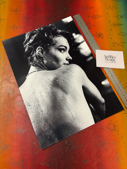 ROMY SCHNEIDER - NUDE - Symbios Design Rare Glossy Print