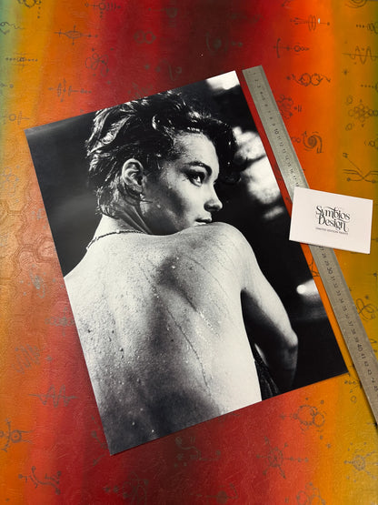 ROMY SCHNEIDER - NUDE - Symbios Design Rare Glossy Print