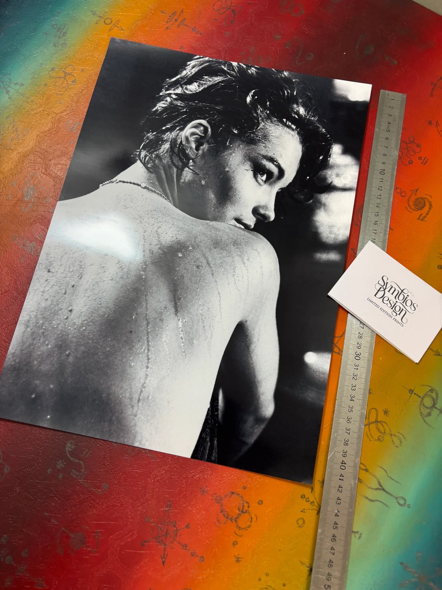 ROMY SCHNEIDER - NUDE - Symbios Design Rare Glossy Print