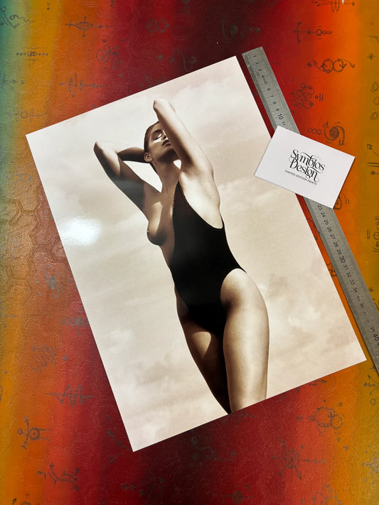 CINDY CRAWFORD - Symbios Design - Rare glossy print