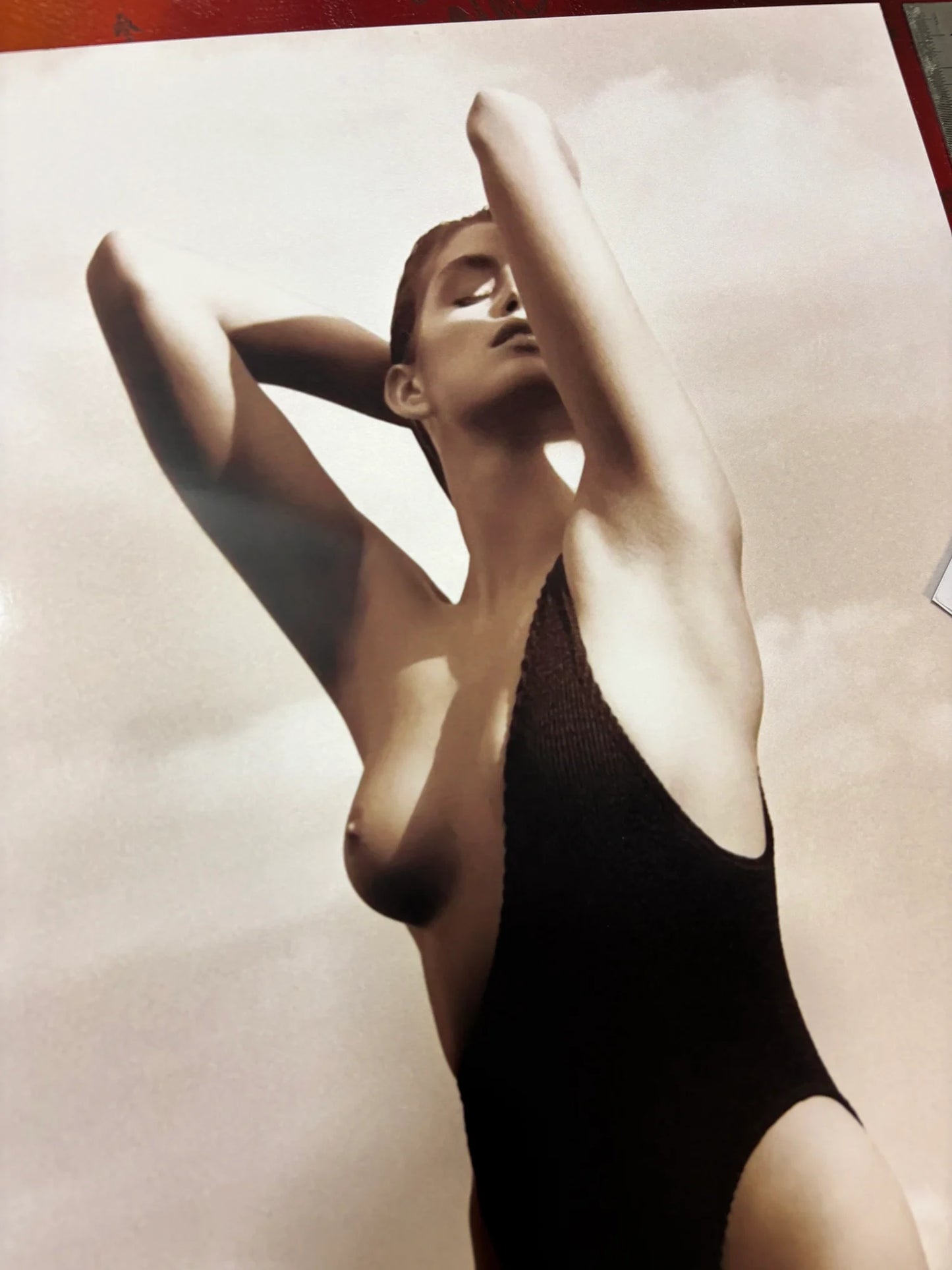 CINDY CRAWFORD - Symbios Design - Rare glossy print