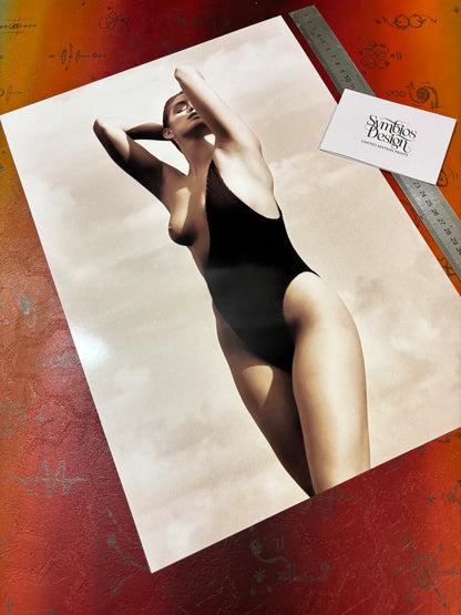 CINDY CRAWFORD - Symbios Design - Rare glossy print