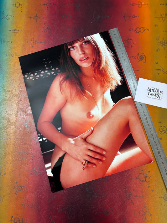 JANE BIRKIN - Symbios Design - Rare Glossy Print