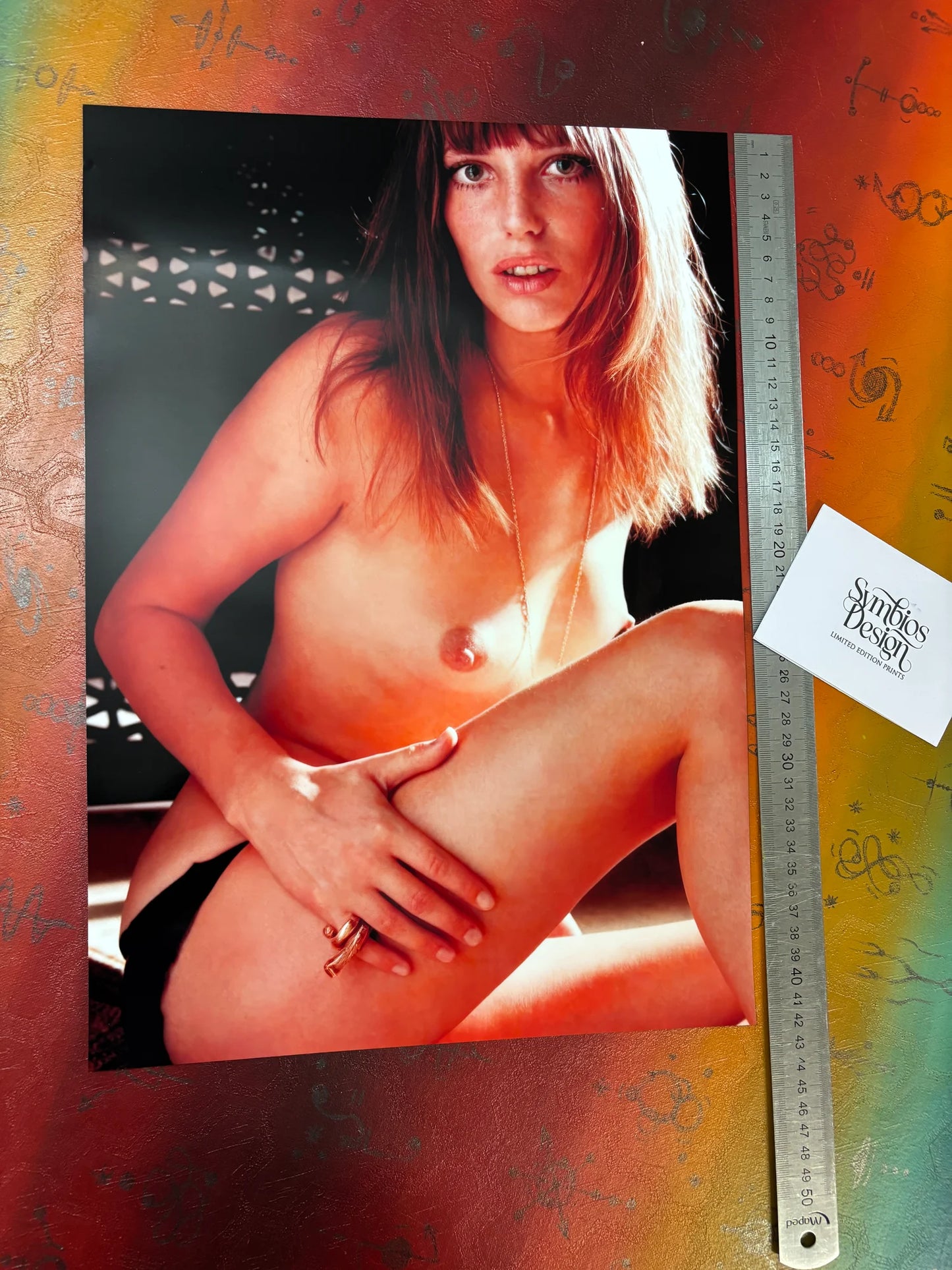 JANE BIRKIN - Symbios Design - Rare Glossy Print