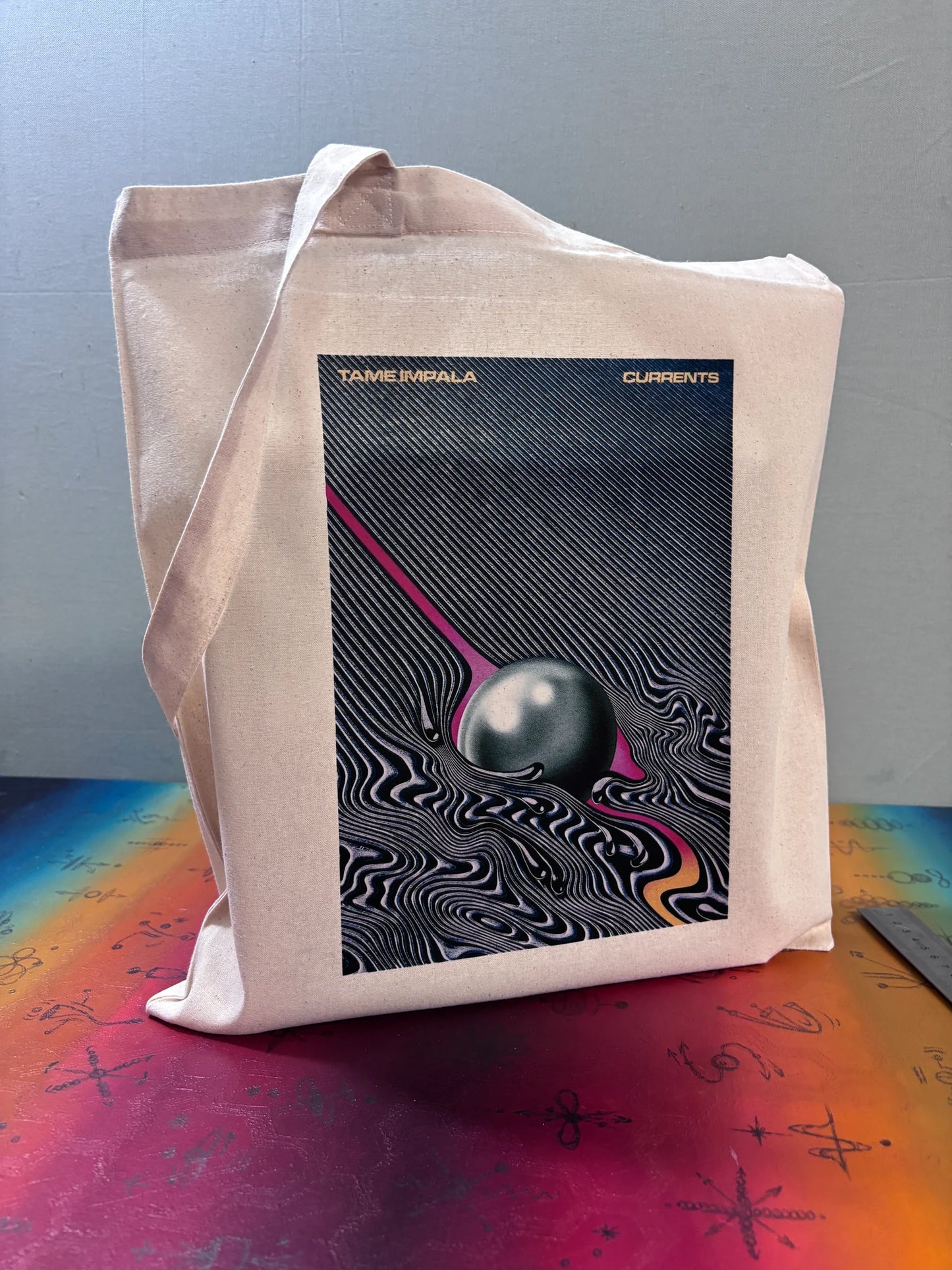 TAME IMPALA - CURRENTS - Tote Bag – Oeko-Tex Certified Cotton Reusable Bag