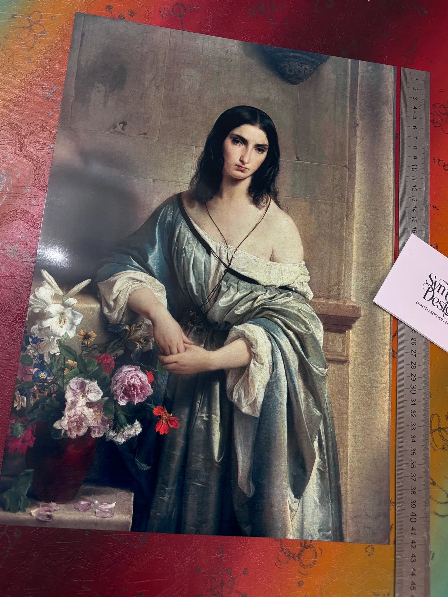 FRANCESCO HAYEZ - MELANCHOLIE - Symbios Design - Rare Glossy Print