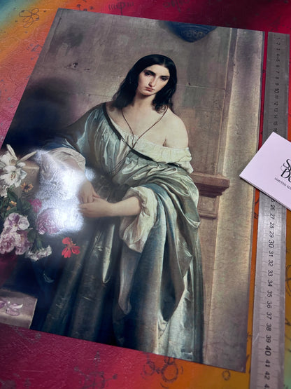 FRANCESCO HAYEZ - MELANCHOLIE - Symbios Design - Rare Glossy Print
