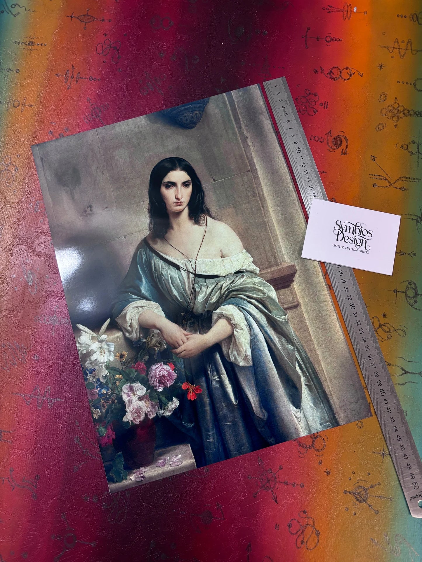 FRANCESCO HAYEZ - MELANCHOLIE - Symbios Design - Rare Glossy Print