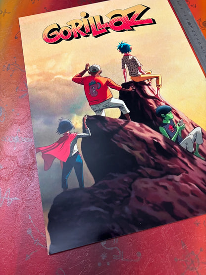 GORILLAZ - THE MOUNTAIN - Symbios Design - Rare Glossy Print