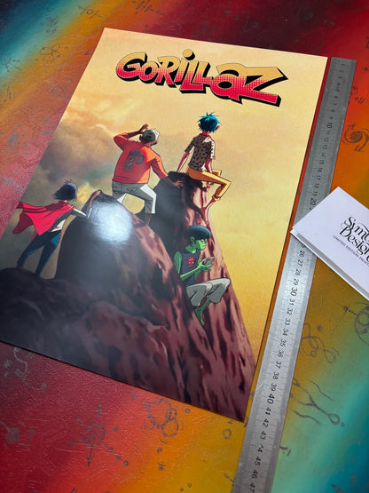 GORILLAZ - THE MOUNTAIN - Symbios Design - Rare Glossy Print