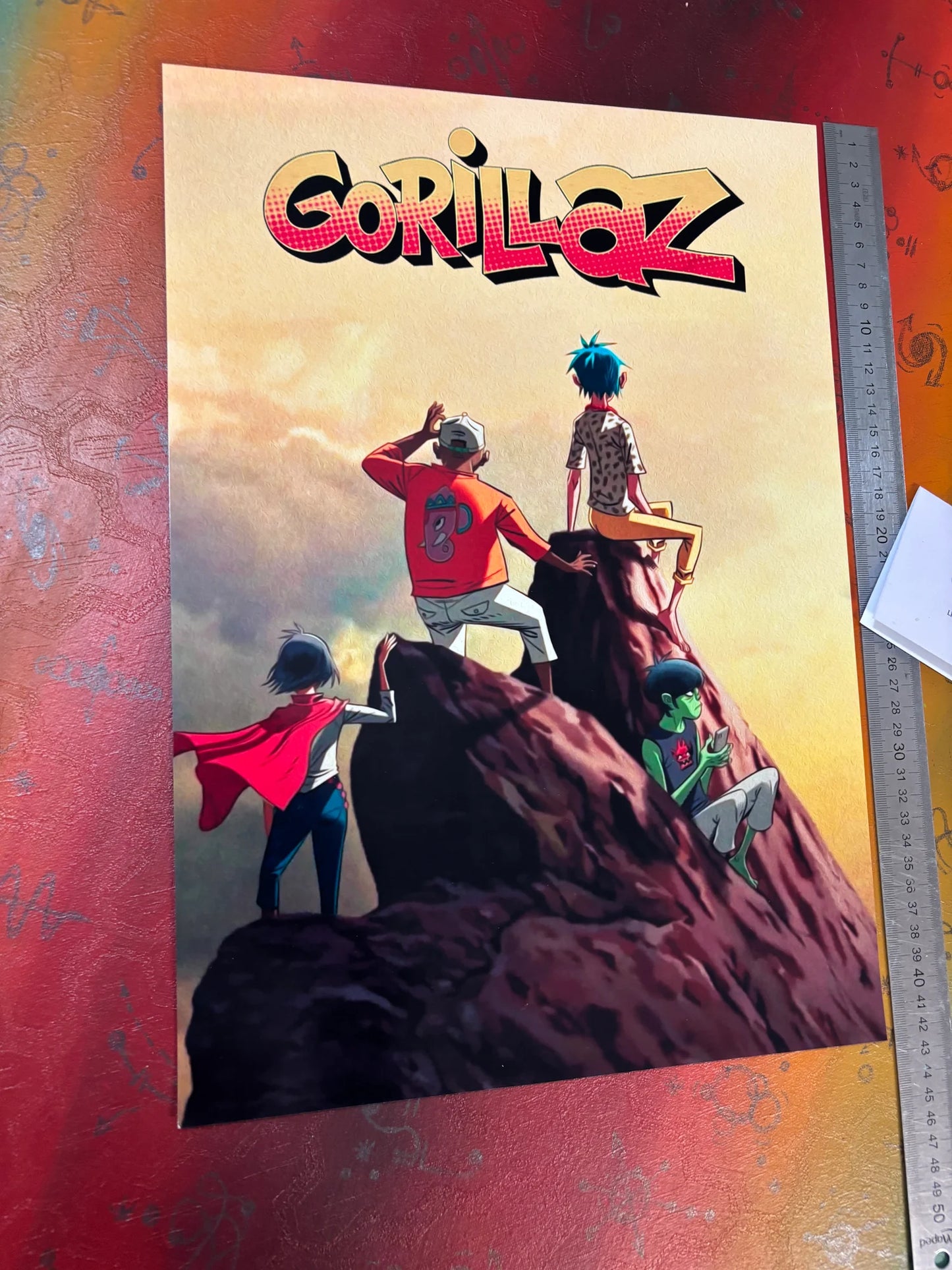 GORILLAZ - THE MOUNTAIN - Symbios Design - Rare Glossy Print