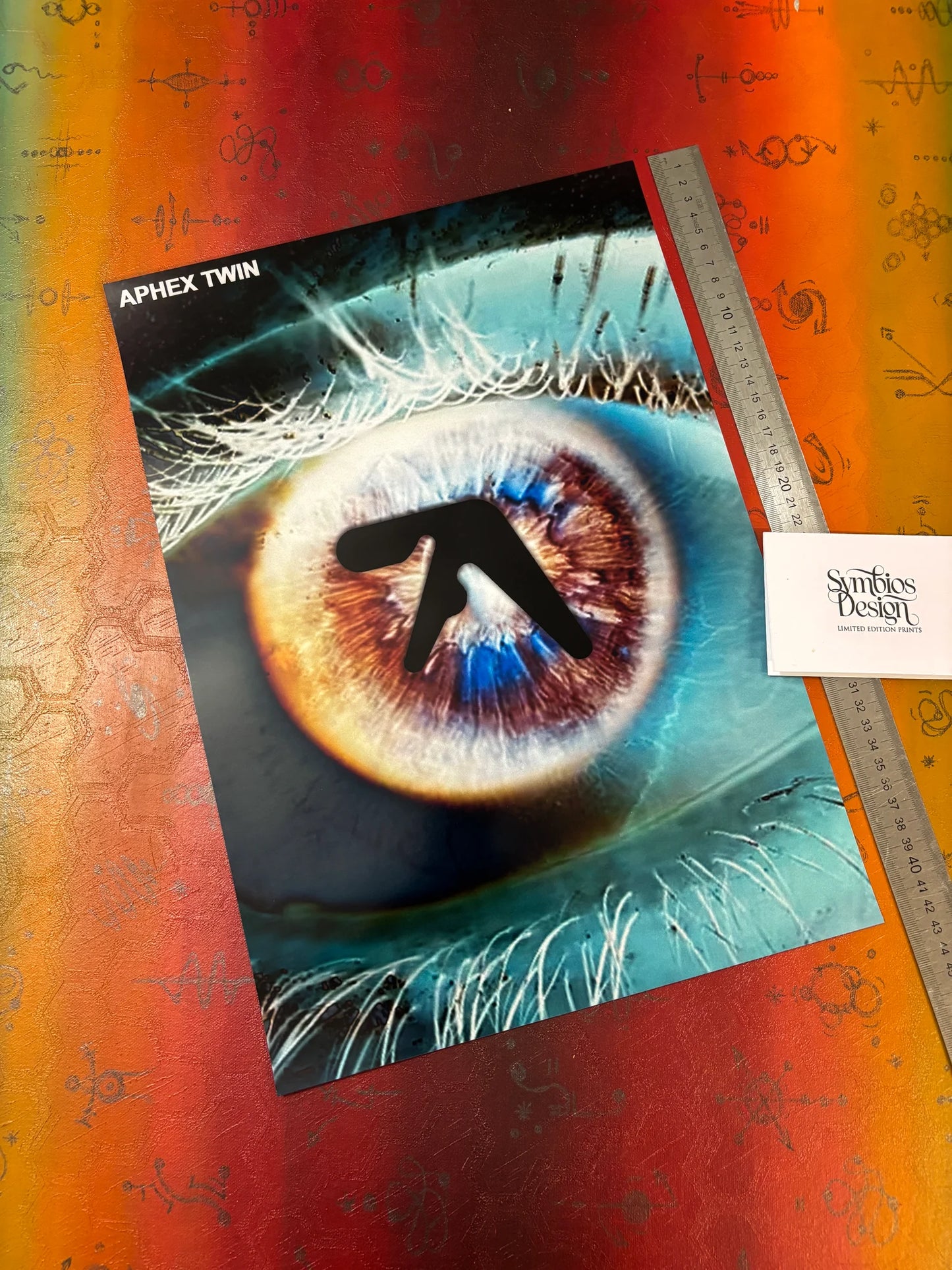 APHEX TWIN - Symbios Design - Rare Glossy Print